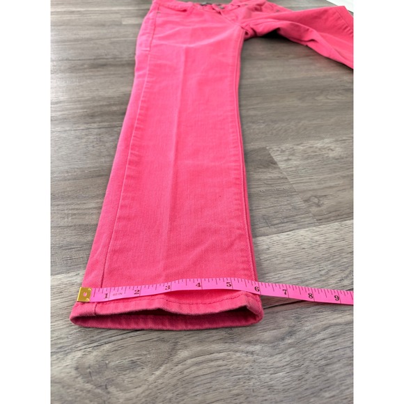 Levis 529 Curvy Skinny Leg Pink Denim Jeans Womens 6M W28 L32 Mid Rise Stretch - Picture 12 of 12